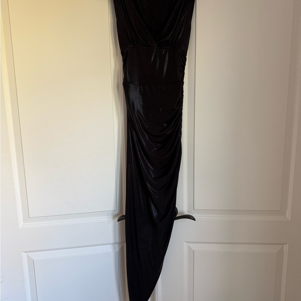 Norma Kamali Elegant Black Asymmetrical Dress